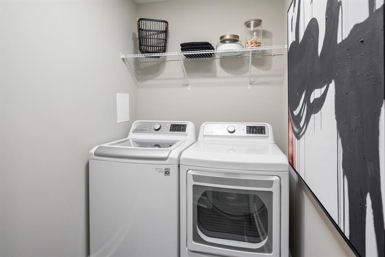 Bedroom-Level Laundry 