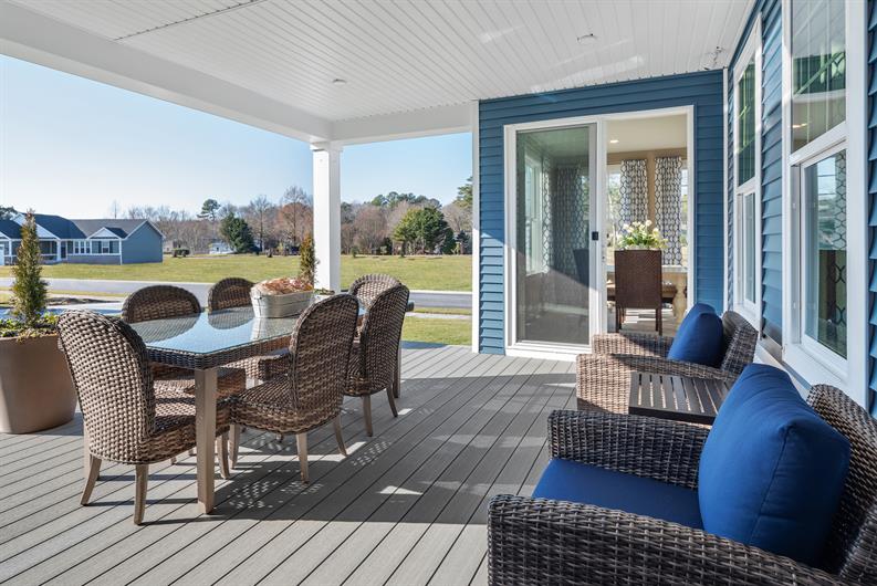 Serenity is calling on your rear covered porch 