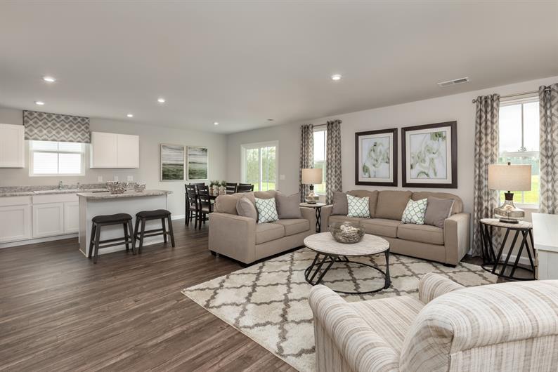 Open concept floorplans are perfect for entertaining 