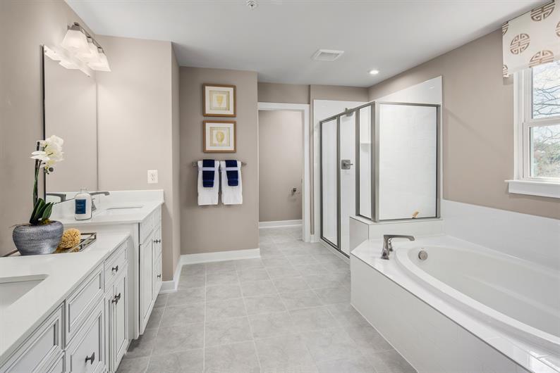 OWNER'S BATHROOM WITH LUXURY FINISHES 