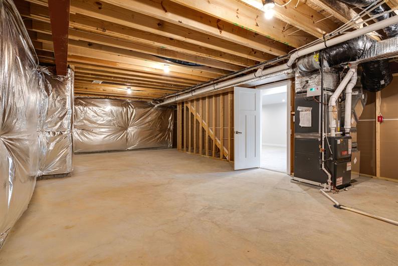 UNFINISHED BASEMENTS AVAILABLE 