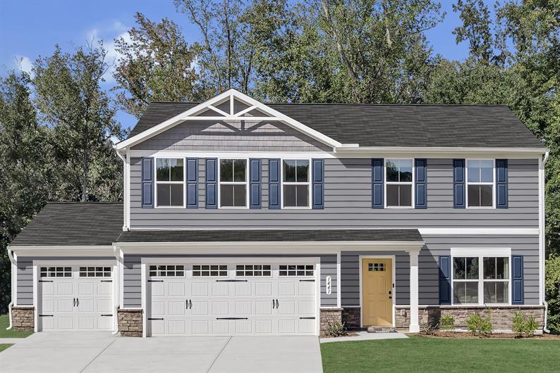 The lowest-priced 2-story homes in Whitestown with optional basements and 3-car garages