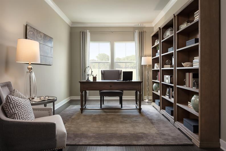 FLEXIBLE SPACES FOR HOME OFFICE OR FORMAL DINING 