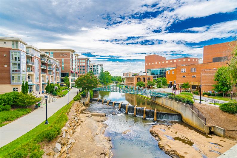 Downtown Greenville offers day and night life 