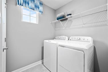 Laundry Room with pet sleeping quarters - Transitional - Laundry Room -  Raleigh - by Blue Ribbon Residential Construction, Inc.