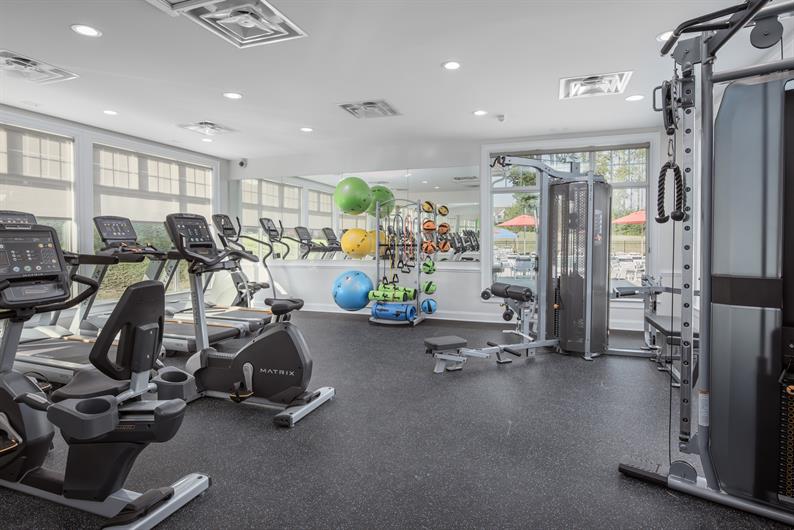 Enjoy the on-site fitness center 