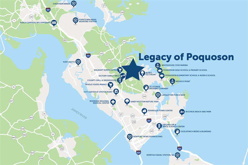 Legacy of Poquoson Towns Townhomes for Sale Ryan Homes