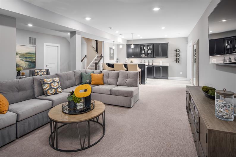 The space you need in a finished basement 