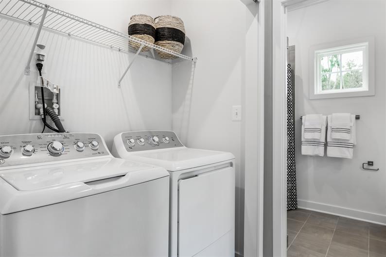 BEDROOM LEVEL LAUNDRY ADDS CONVENIENCE AND INCLUDES THE WASHER AND DRYER 