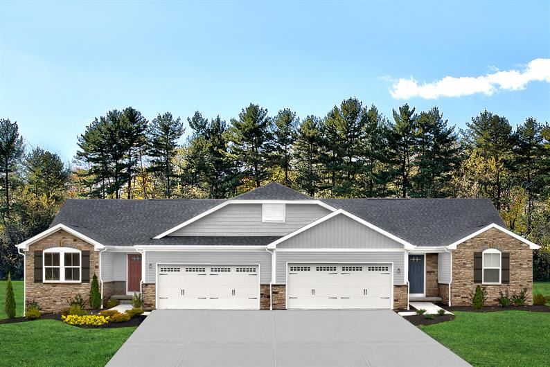 BRAND NEW EVERYTHING WITH INCLUDED STONE EXTERIOR DETAILS on tree-lined homesites 