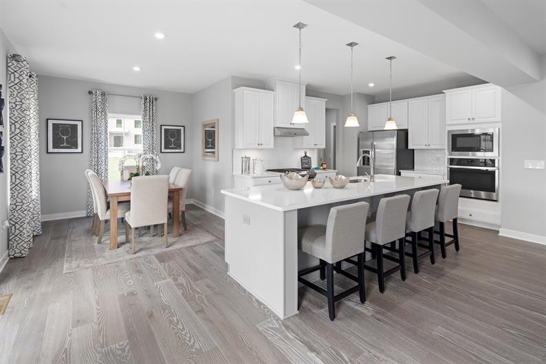 Open kitchen with a large island is a must have! 