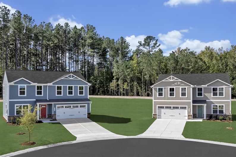 The area's best priced new single-family homes with included basements!