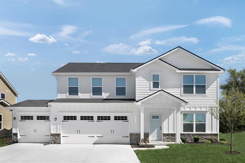 The lowest-priced 2-story homes in Whitestown with optional basements and 3-car garages